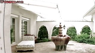 Chesty Fakeboobs Cougar Pussybanged Outdoor After Dicksucking